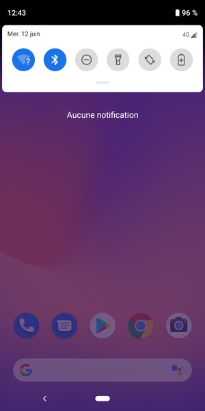 Déroulez à nouveau le menu du haut