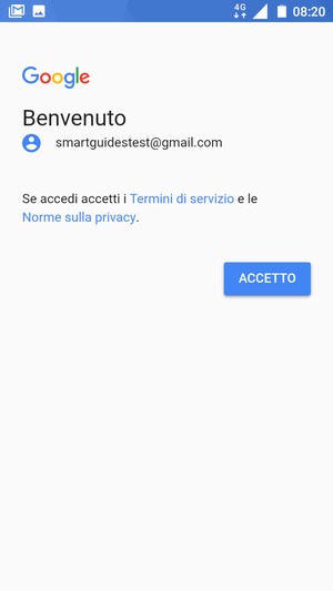 Seleziona ACCETTO