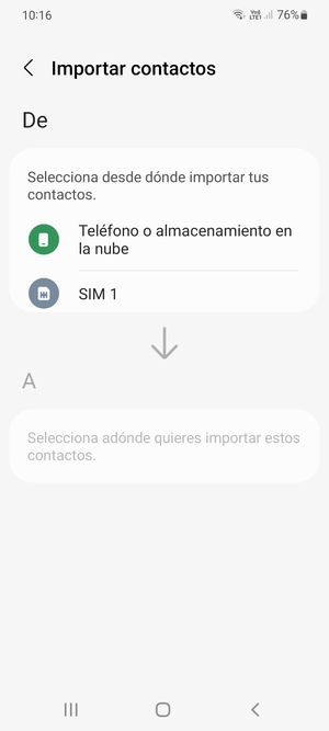 Seleccione SIM 1 o SIM 2