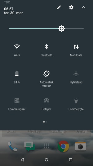Slå Wi-Fi og Bluetooth fra