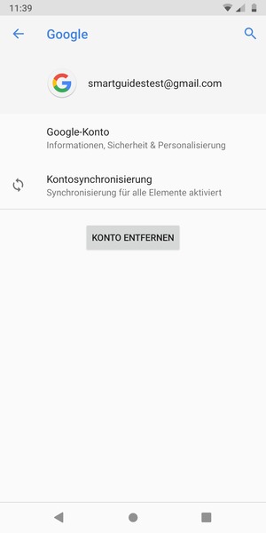 Wählen Sie Kontosynchronisierung