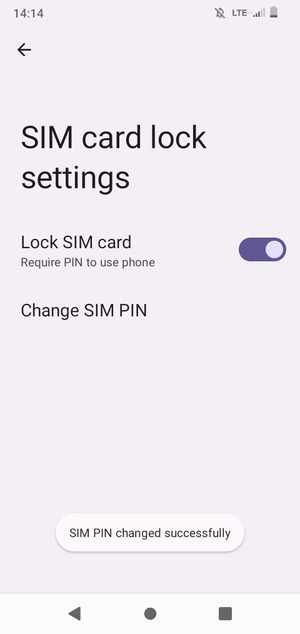 Your SIM PIN has been changed