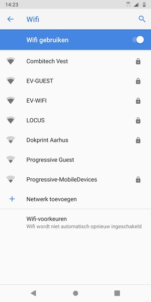 Selecteer het draadloze netwerk waarmee u verbinding wilt maken