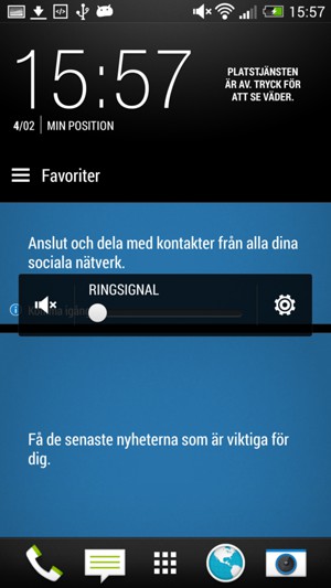 Fortsätt att trycka för tyst läge
