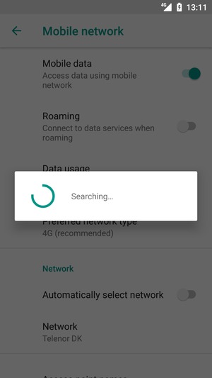 Wait for the search to finish