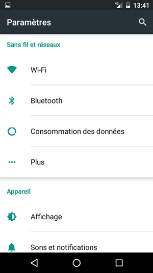 Sélectionnez Plus