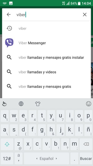 Introduzca el nombre de la aplicación y seleccione Buscar