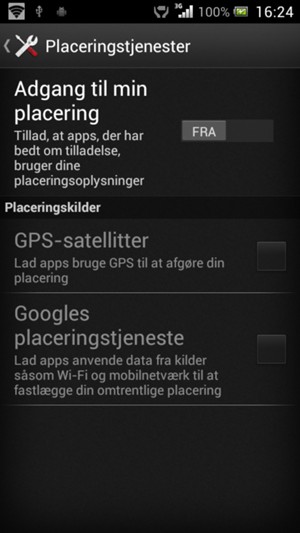 Slå Adgang til min placering fra