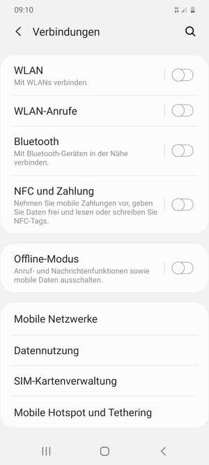 Wählen Sie WLAN
