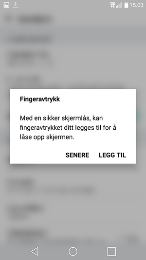 Velg SENERE