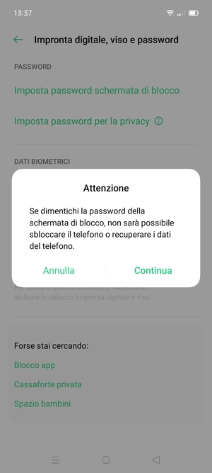 Seleziona Continua