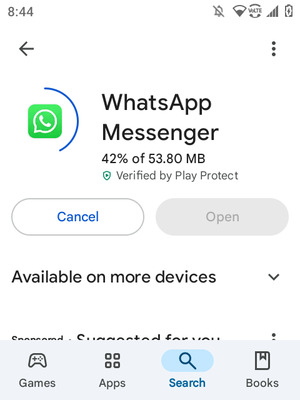 Wait for the installation process to finish