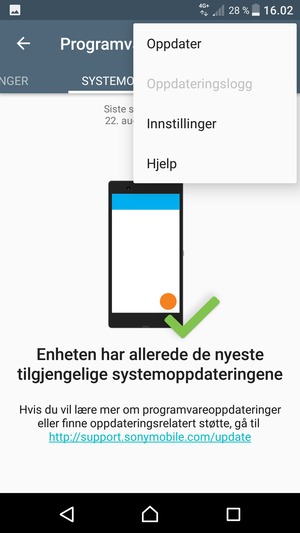 Velg Oppdater