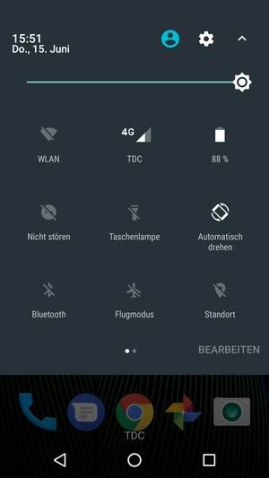 Stellen Sie die Helligkeit auf das erforderliche Niveau