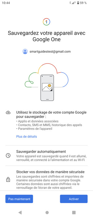 Sélectionnez Activer