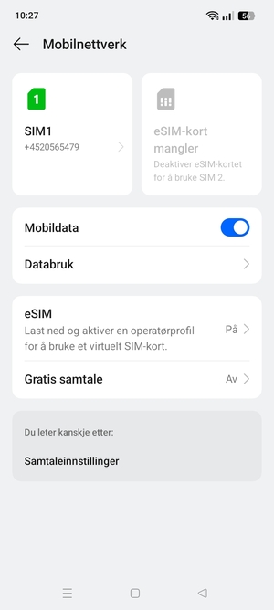 Velg  eSIM