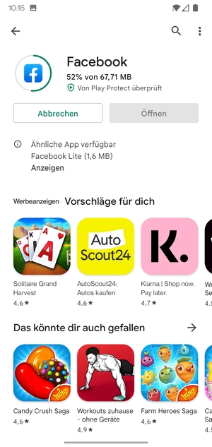 Warten Sie, bis der Installationsprozess  beendet ist