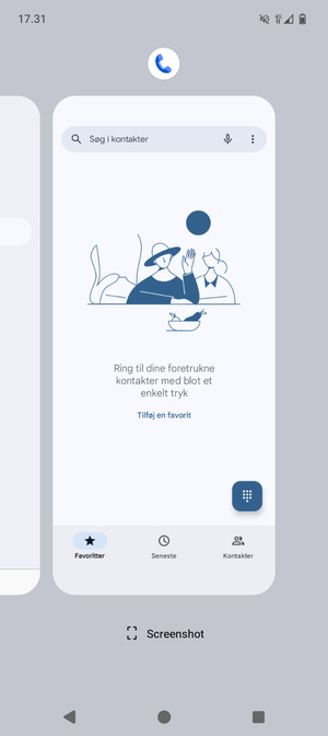 Swipe apps opad for at lukke dem
