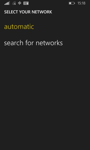 Select search for networks