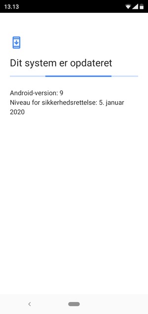 Afvent at søgningen er afsluttet