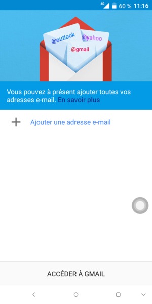 Sélectionnez Ajouter une adresse e-mail