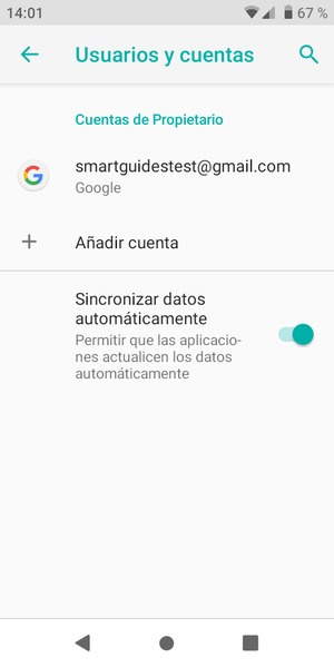 Seleccione su cuenta Google