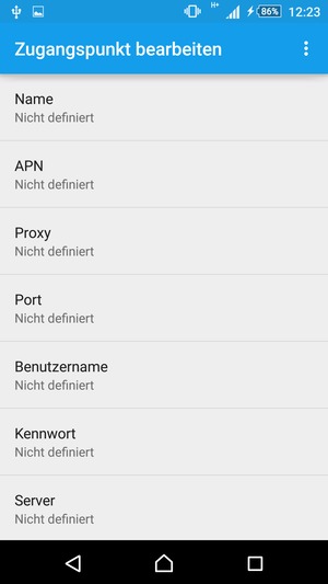 Geben Sie Internet-Informationen ein