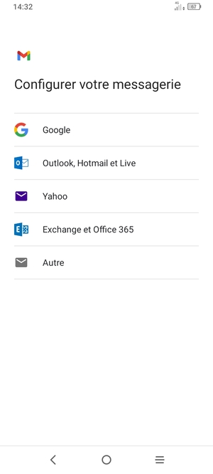 Sélectionnez Exchange et Office 365