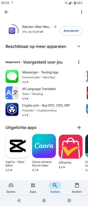 Wacht tot het installatieproces beëindigd is