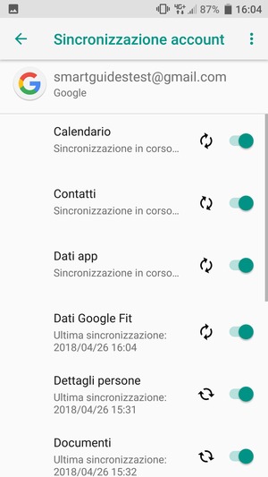I tuoi contatti di Google verranno ora sincronizzati con il tuo smartphone.