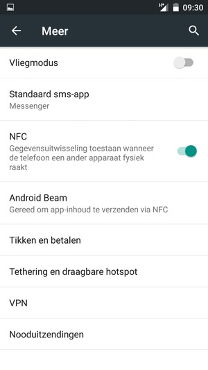 Selecteer Tethering en draagbare hotspot