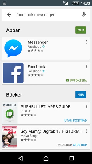 Välj appen