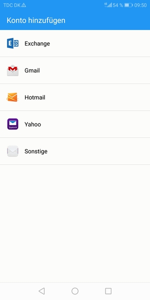 Wählen Sie Gmail
