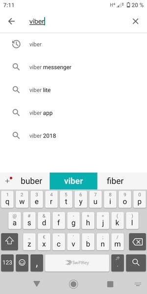 Introduzca el nombre de la aplicación y seleccione Buscar