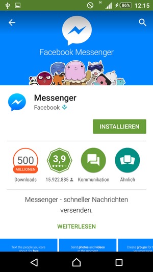 Wählen Sie INSTALLIEREN