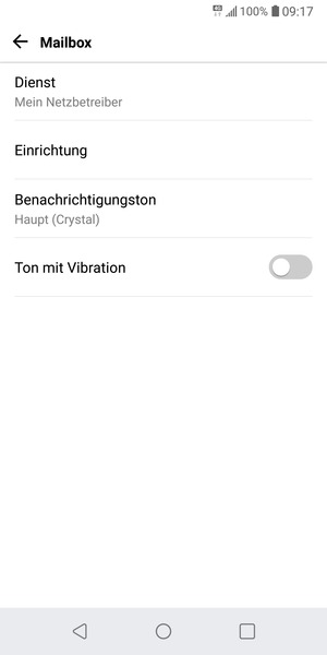 Wählen Sie Einrichtung