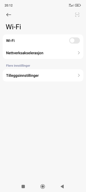 Slå på Wi-Fi