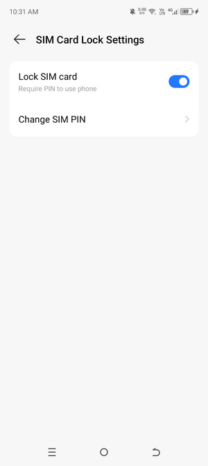 Select Change SIM PIN