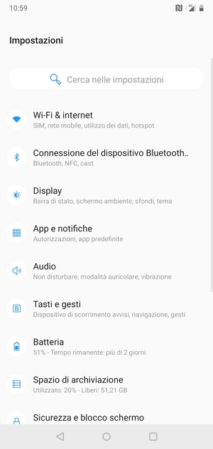 Seleziona Wi-Fi & internet
