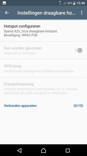 Selecteer Hotspot configureren