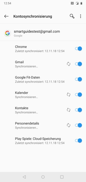Ihre Kontakte von Google werden nun auf Ihr Handy synchronisiert