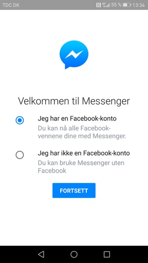 Applikasjonen er klar til bruk