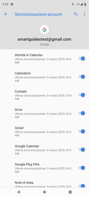 Seleziona il tasto Menu