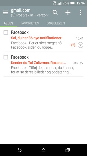 Uw Gmail/Hotmail is klaar voor gebruik