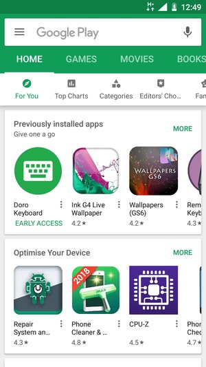 Select the Search bar