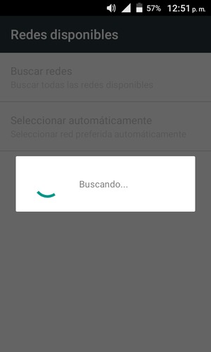 Espere a que la búsqueda termine