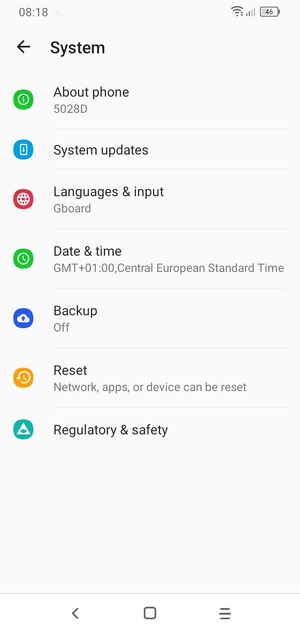 Select Backup