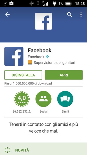 Seleziona APRI