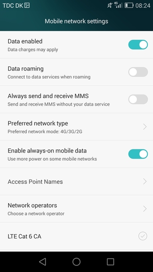 Select Access Point Names