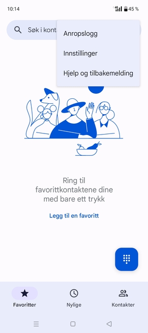 Velg Innstillinger